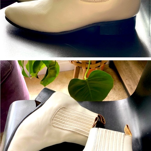 Frayeri Mexican Chelsea boots in white - Picture 1 of 1